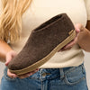 Shoe with Leather Sole