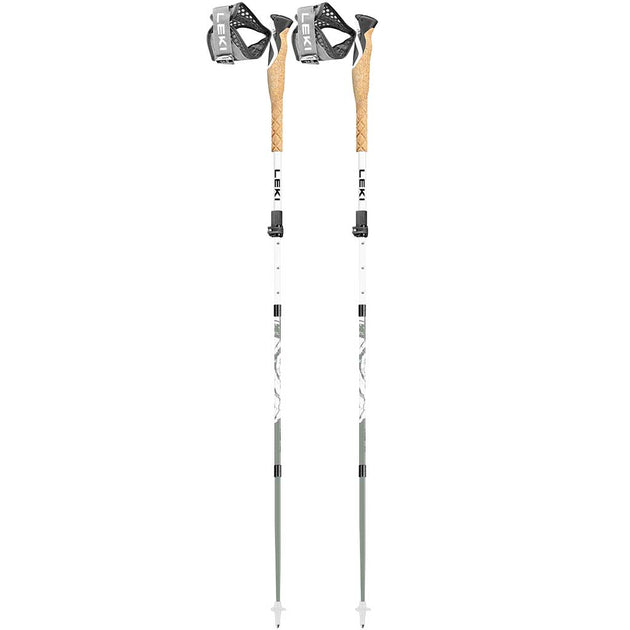 Cross Trail FX Superlite Carbon (Pair) Leki 65426801 Walking Poles 110-130cm / White/Envy/Black