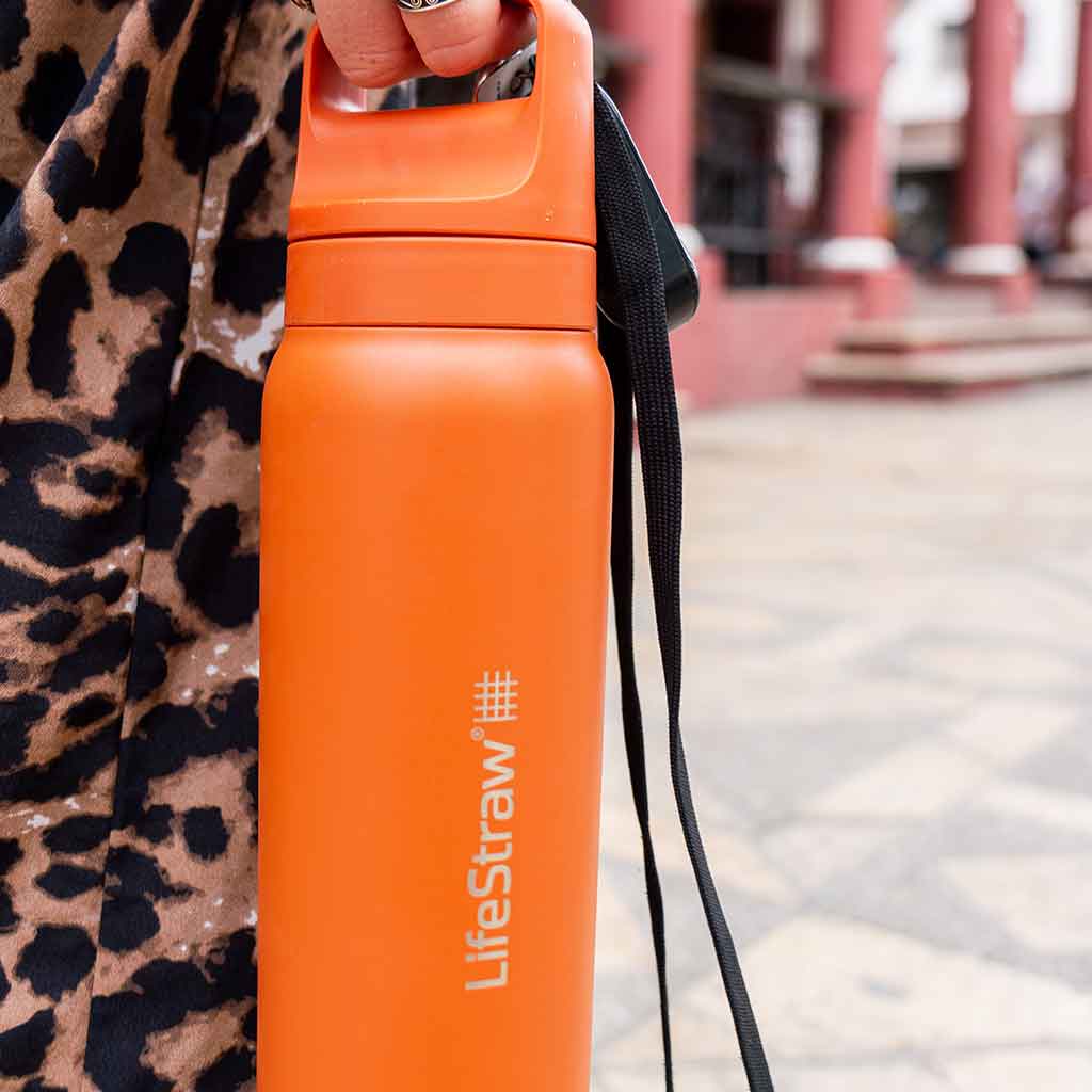 Lifestraw Go 1 Litre | Stainless Steel LifeStraw LSLGV41SORWW Water Filters 1 L / Kyoto Orange
