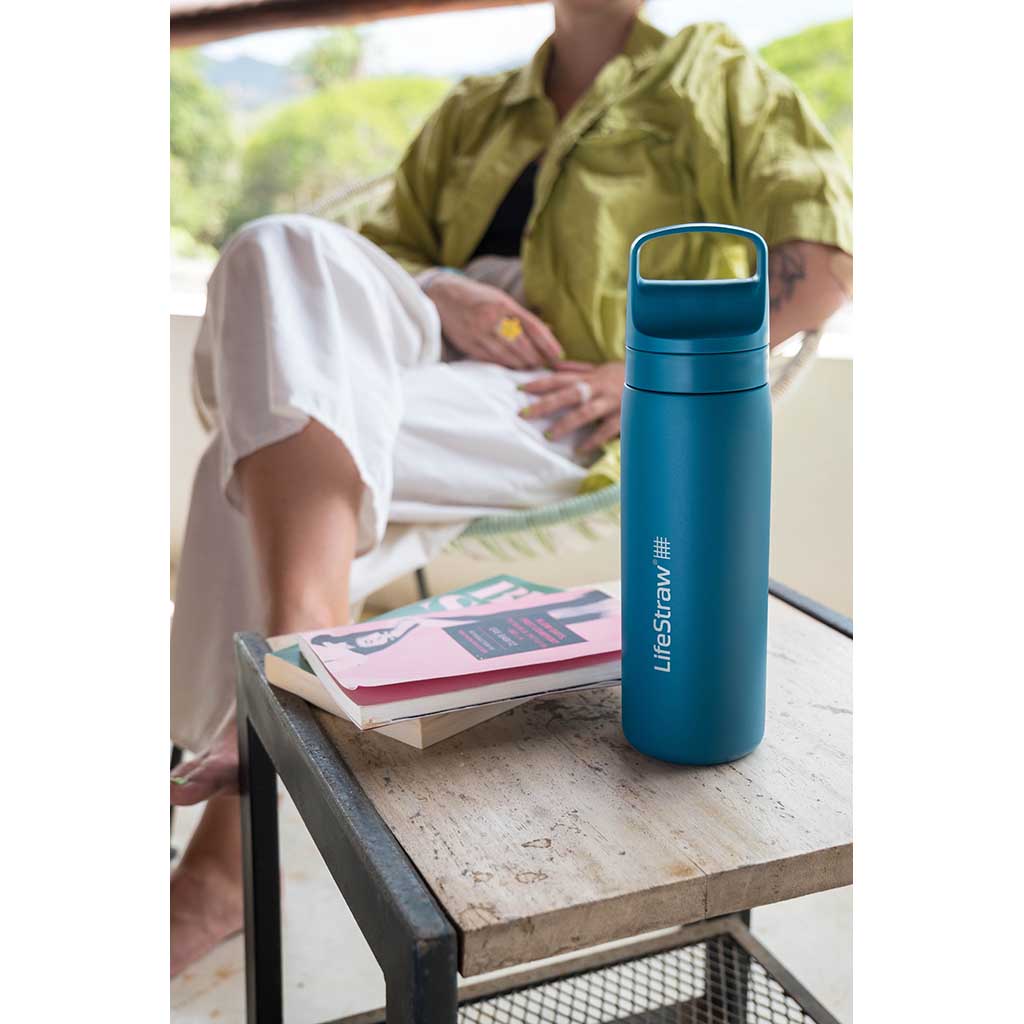 Lifestraw Go 1 Litre | Stainless Steel LifeStraw LSLGV41SWHWW Water Filters 1 L / White