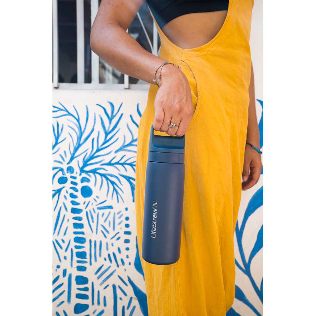 Lifestraw Go 1 Litre | Stainless Steel LifeStraw LSLGV41SWHWW Water Filters 1 L / White