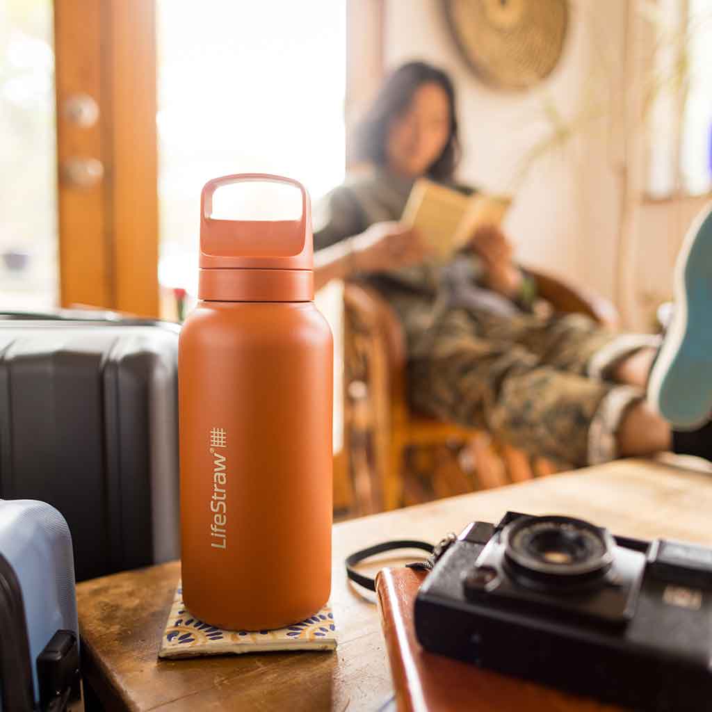 Lifestraw Go 500ml | Stainless Steel LifeStraw LSGV418KOWW Water Filters 500 ml / Kyoto Orange
