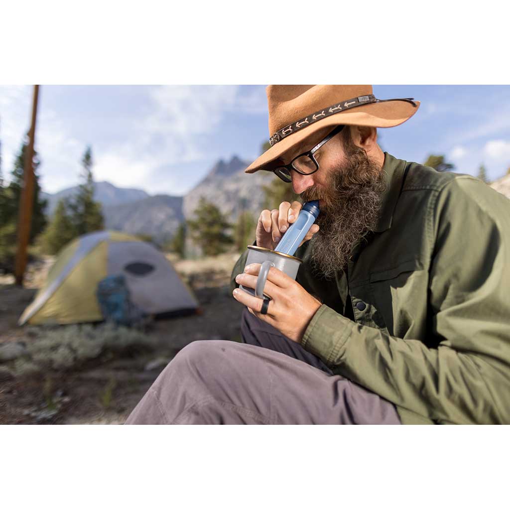 Peak Series Solo Straw LifeStraw LSPSSOBRWW Water Filters One Size / Blue Rasperry