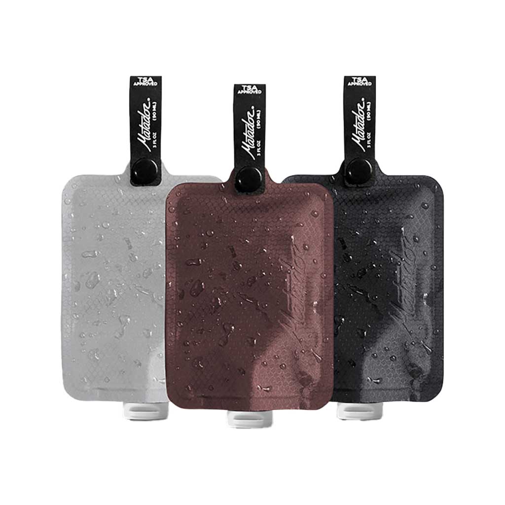 FlatPak Toiletry Bottle | 3-Pack Matador MATFPB3001MLT2 Washbags 90ml / Warm Multi
