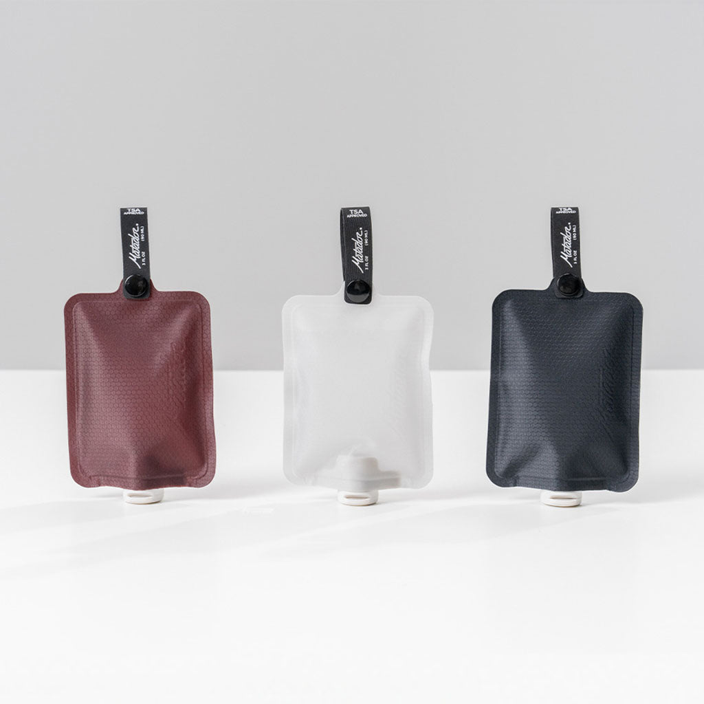 FlatPak Toiletry Bottle | 3-Pack Matador MATFPB3001MLT2 Washbags 90ml / Warm Multi