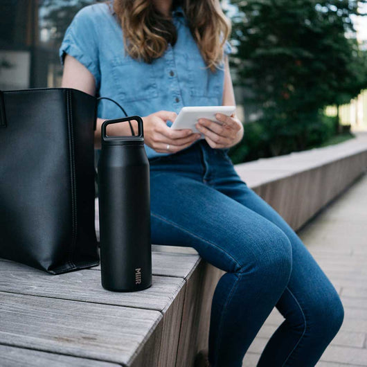 MiiR | 42oz Wide Mouth | Insulated Water Bottle | Black | WildBounds