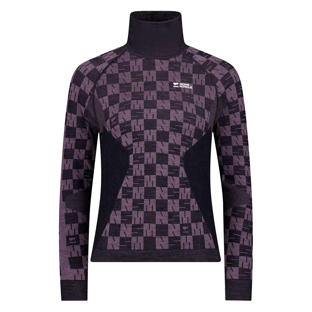 Ascender Merino Seamless Mock Neck LS | Women's Mons Royale Women's Baselayers