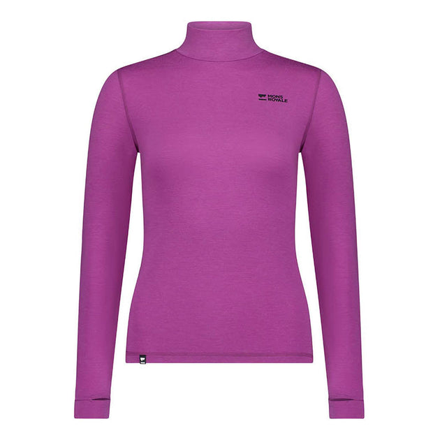 Cascade Merino Flex 200 Mock Neck LS | Women's Mons Royale Women's Baselayers