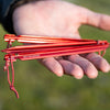 Mini Groundhog Stake Kit | 6 Stakes MSR 05808 Tent Accessories 15cm / Red