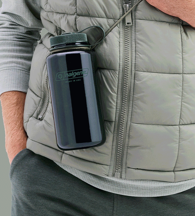 1L Wide Mouth Tritan Sustain Nalgene N2020-5532 Water Bottles 1 Litre / Denim Monochrome
