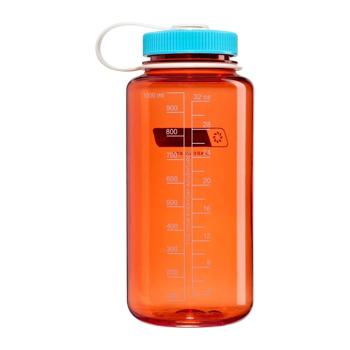 1L Wide Mouth Tritan Sustain Nalgene N2020-2532 Water Bottles 1 Litre / Flame - Blue Atoll Cap