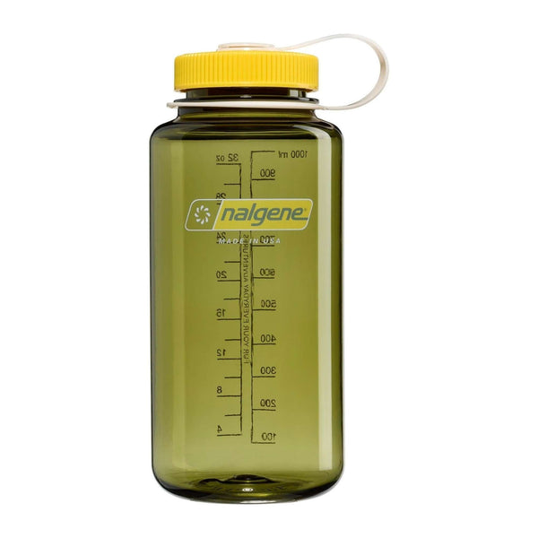 1L Wide Mouth Tritan Sustain Nalgene N2020-2832 Water Bottles 1 Litre / Oil Green - Freesia Cap