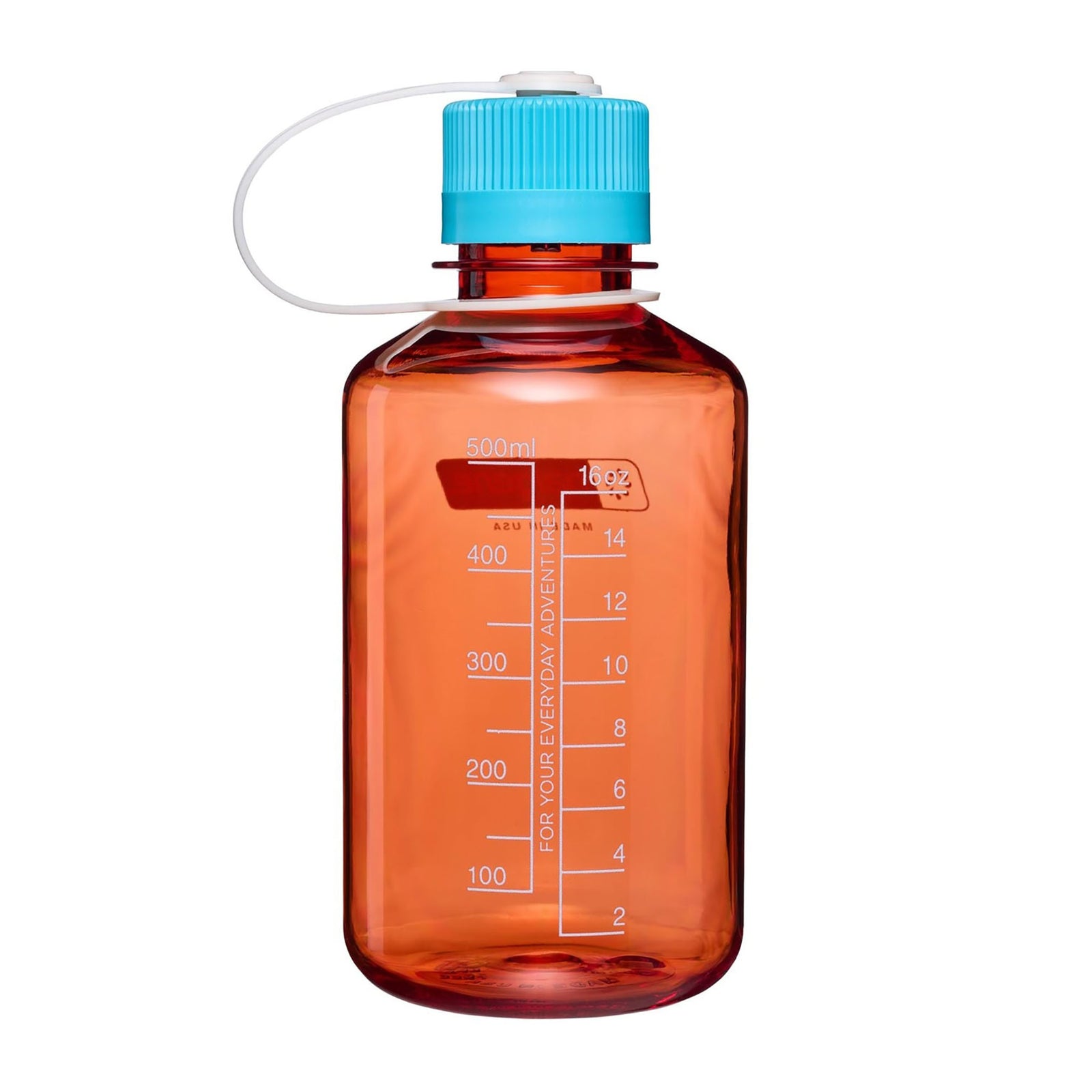 500ml Narrow Mouth Tritan Sustain Nalgene N2021-2016 Water Bottles 500ml / Flame - Blue Atoll Cap