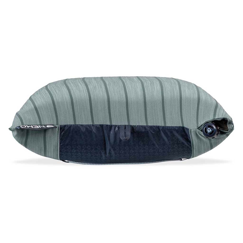 Fillo Camping Pillow | Wide NEMO Equipment 811666036087 Camping Pillows One Size / Silt Stripe