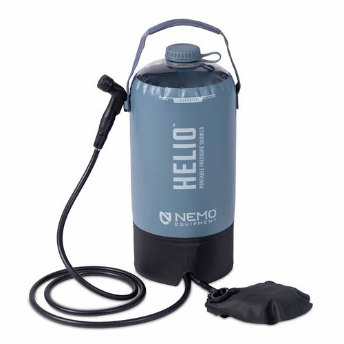 Helio Pressure Shower NEMO Equipment 811666036100 Camp Showers 11L / Fortress/Silt/Black