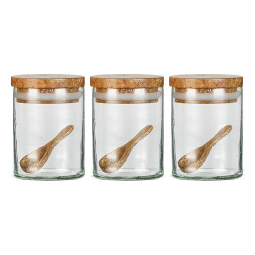 Izaan Spice Jar nkuku IJ0301 Cooking Accessories Set of 3 / Clear