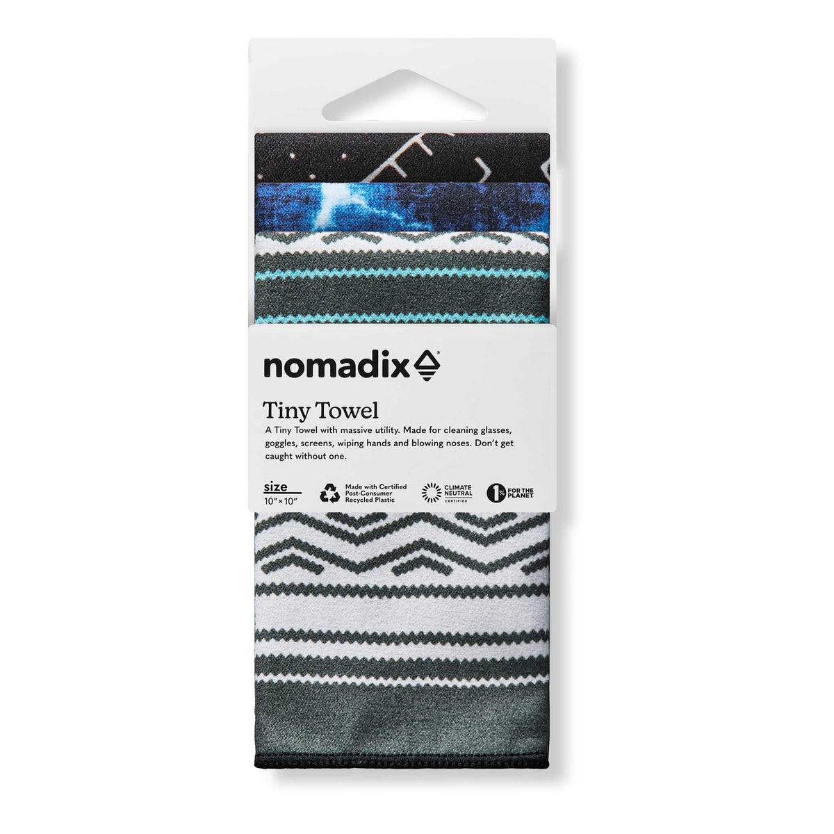 Tiny Towel 3-Pack Nomadix TT-3PAT-101 Travel Towels One Size / Patterns