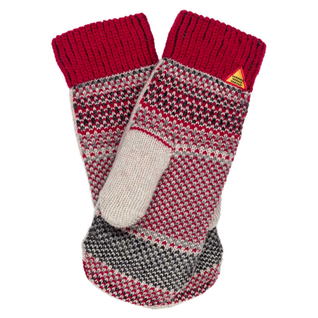 Dalarna Röd Mittens Öjbro Vantfabrik Mittens