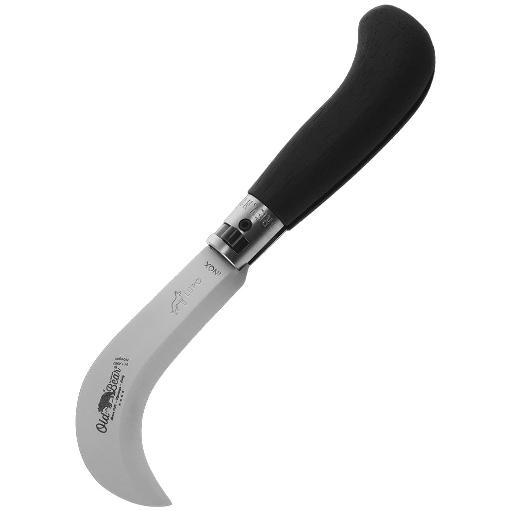 Black Wood Folding Pruner Knife | Stainless Steel
