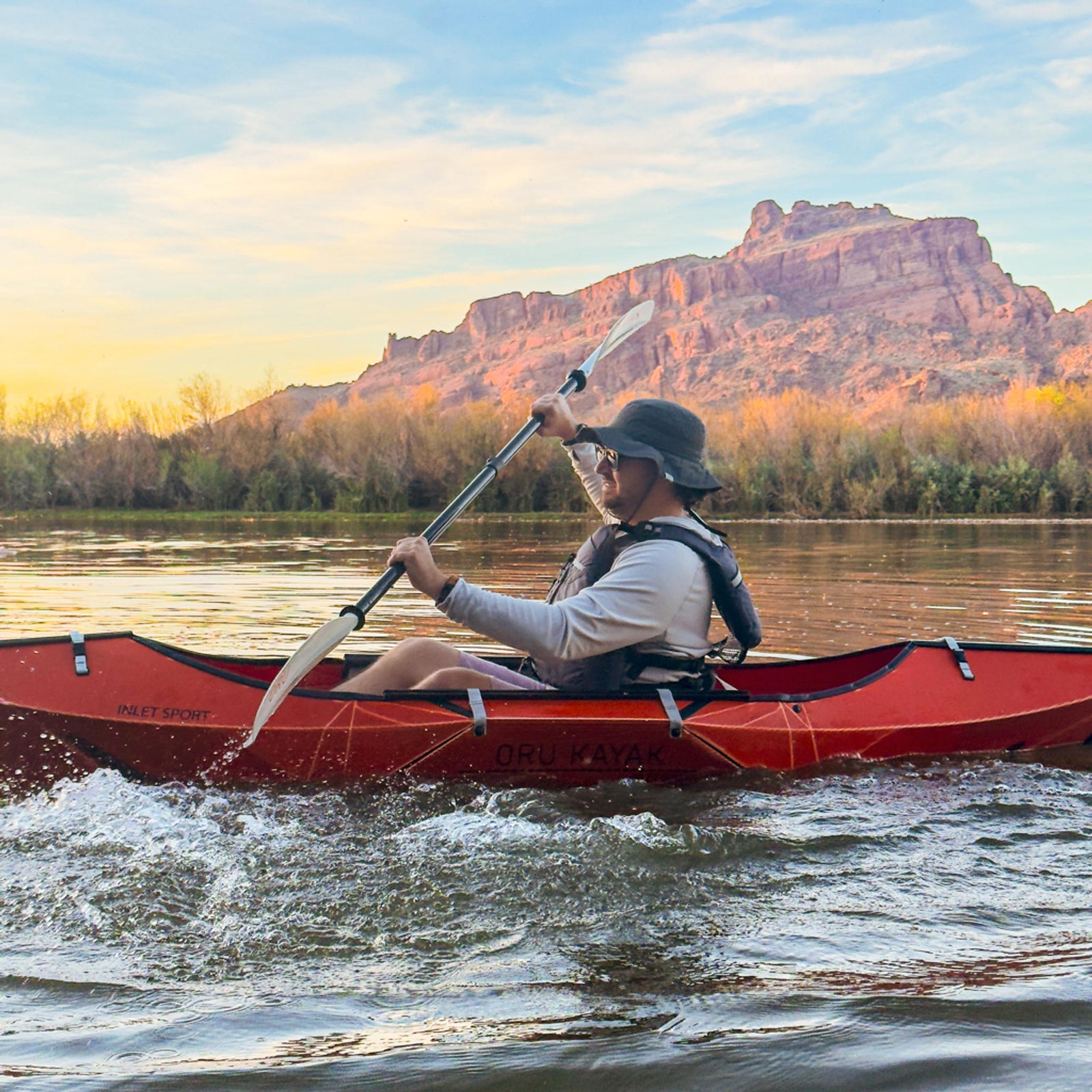 Inlet Sport Oru Kayak OKY501-CYN-INS-01 Kayaks One Size / Cayen/Slate
