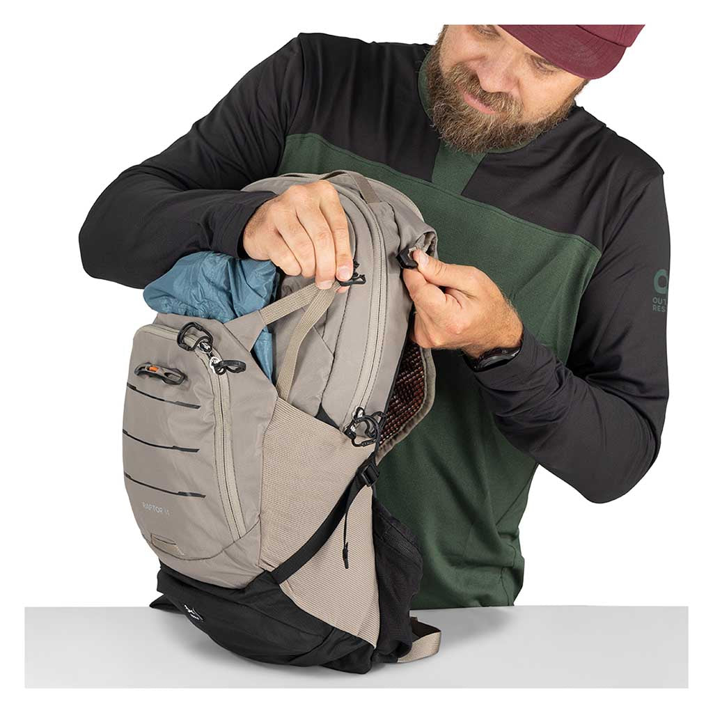 Raptor 14 Osprey 10006650 Backpacks O/S / Pediment Grey