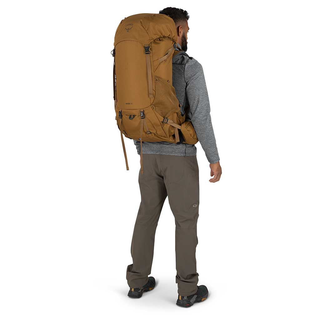 Rook 50 | Men's Osprey 10005870 Backpacks One Size / Histosol Brown/Rhino Grey
