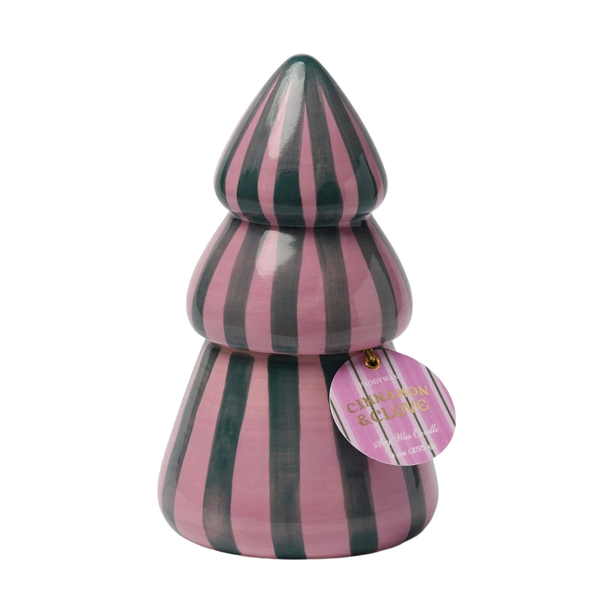 Cabana Christmas Ceramic Tree Candle | Cinnamon &amp; Clove Paddywax CCT0904EU Candles 9 oz / Cinnamon &amp; Clove