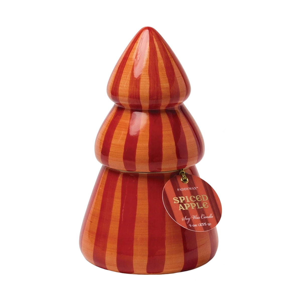 Cabana Christmas Ceramic Tree Candle | Spiced Apple Paddywax CCT0901EU Candles 9 oz / Spiced Apple