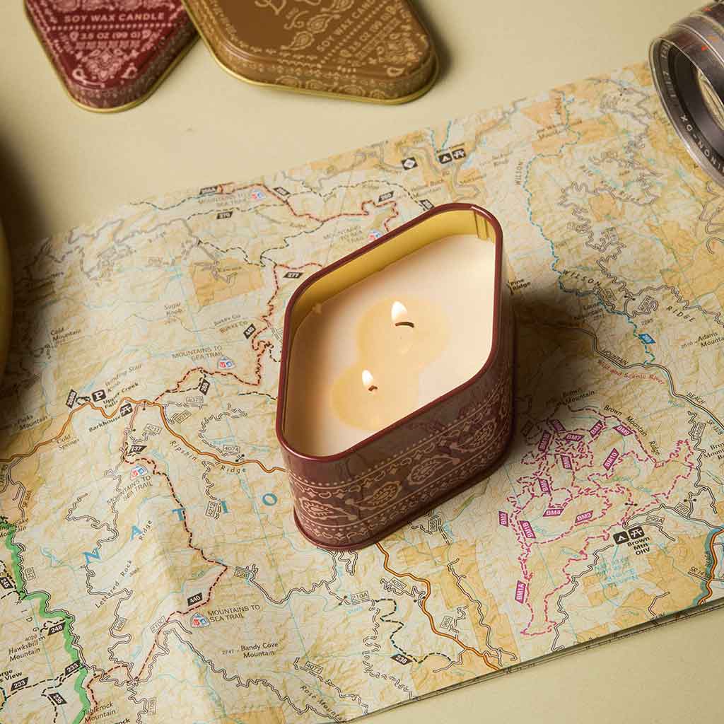 Station Printed Tin | Pumpkin Spice Paddywax STN0302EU Candles 3.5oz / Burnt Orange