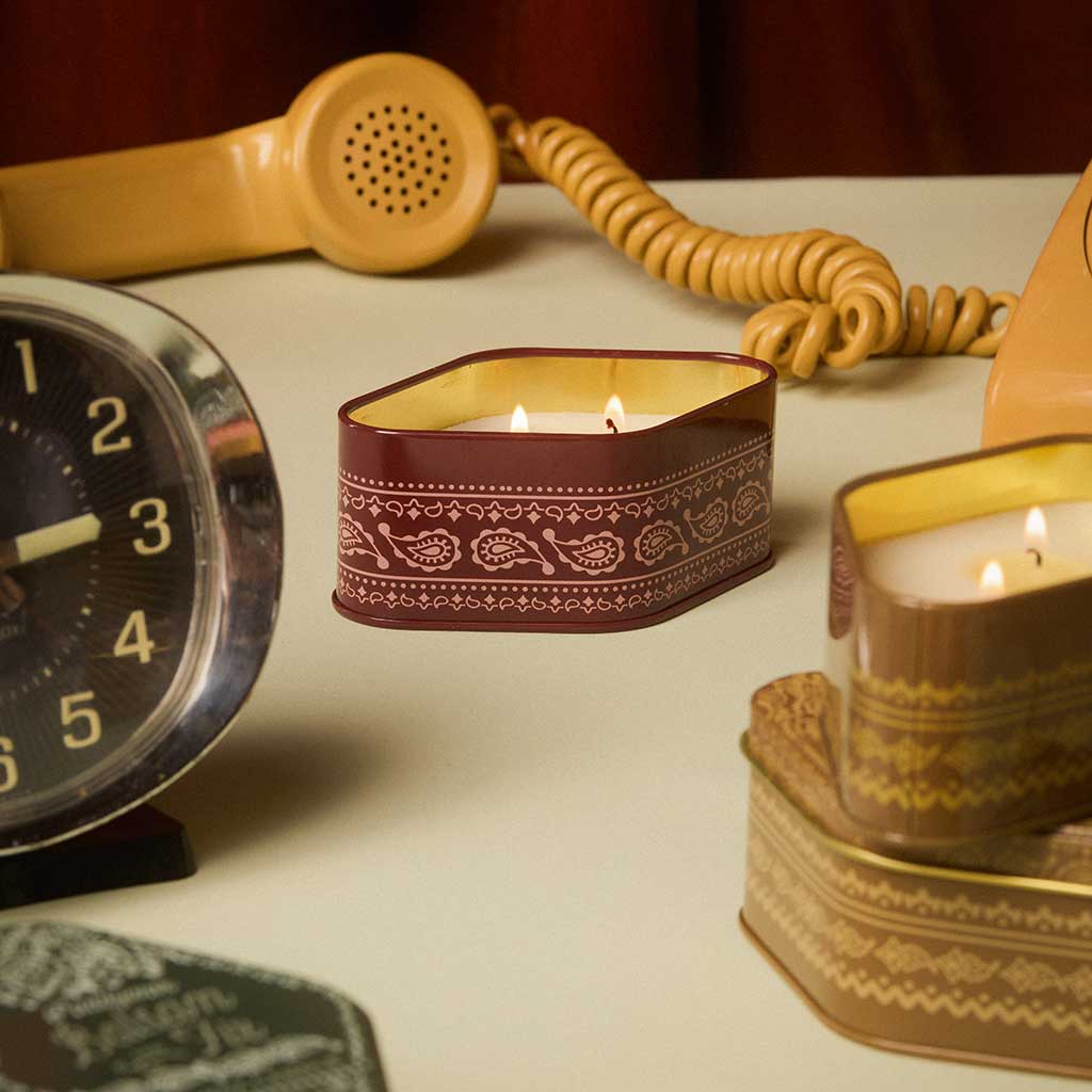 Station Printed Tin | Pumpkin Spice Paddywax STN0302EU Candles 3.5oz / Burnt Orange