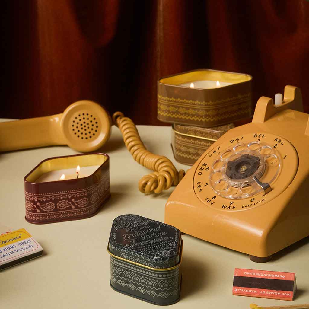Station Printed Tin | Pumpkin Spice Paddywax STN0302EU Candles 3.5oz / Burnt Orange