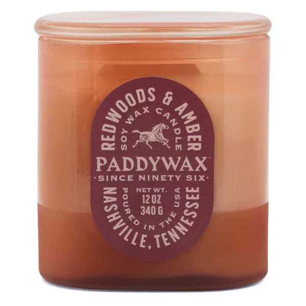 Vista 12oz Candle | Redwoods & Amber Paddywax VS1003EU Candles 12 Oz / Pink