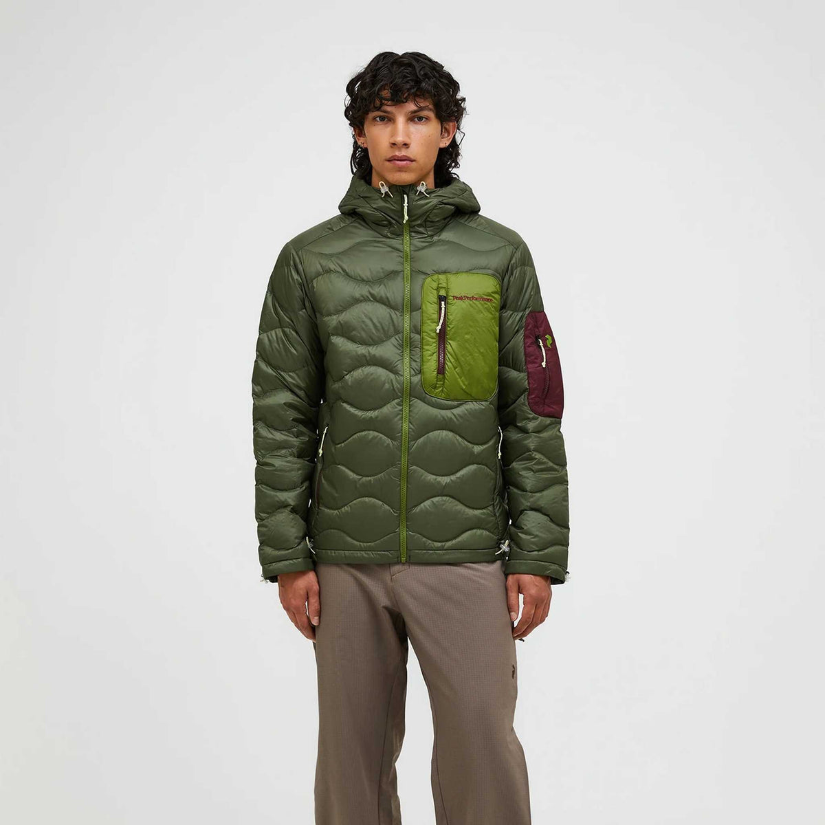 Helium Utility Down Hood Jacket | Men's Peak Performance Men's Insulated Jackets