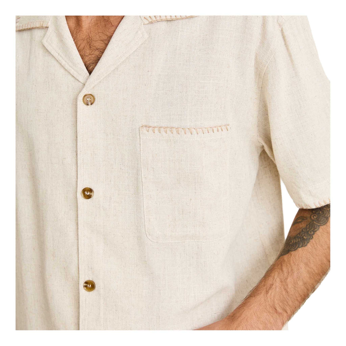 Relaxed Whip Stitch Shirt | Men's Rhythm Men's Shirts