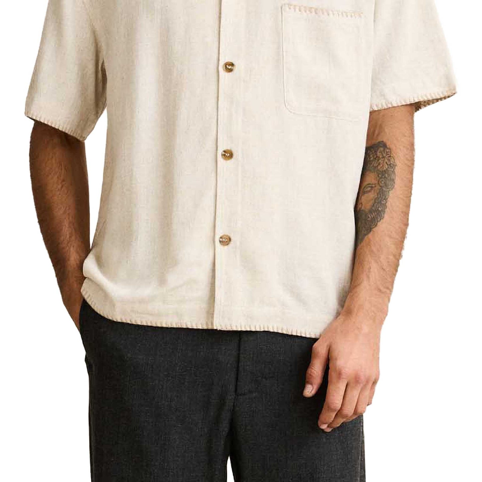 Relaxed Whip Stitch Shirt | Men's Rhythm Men's Shirts