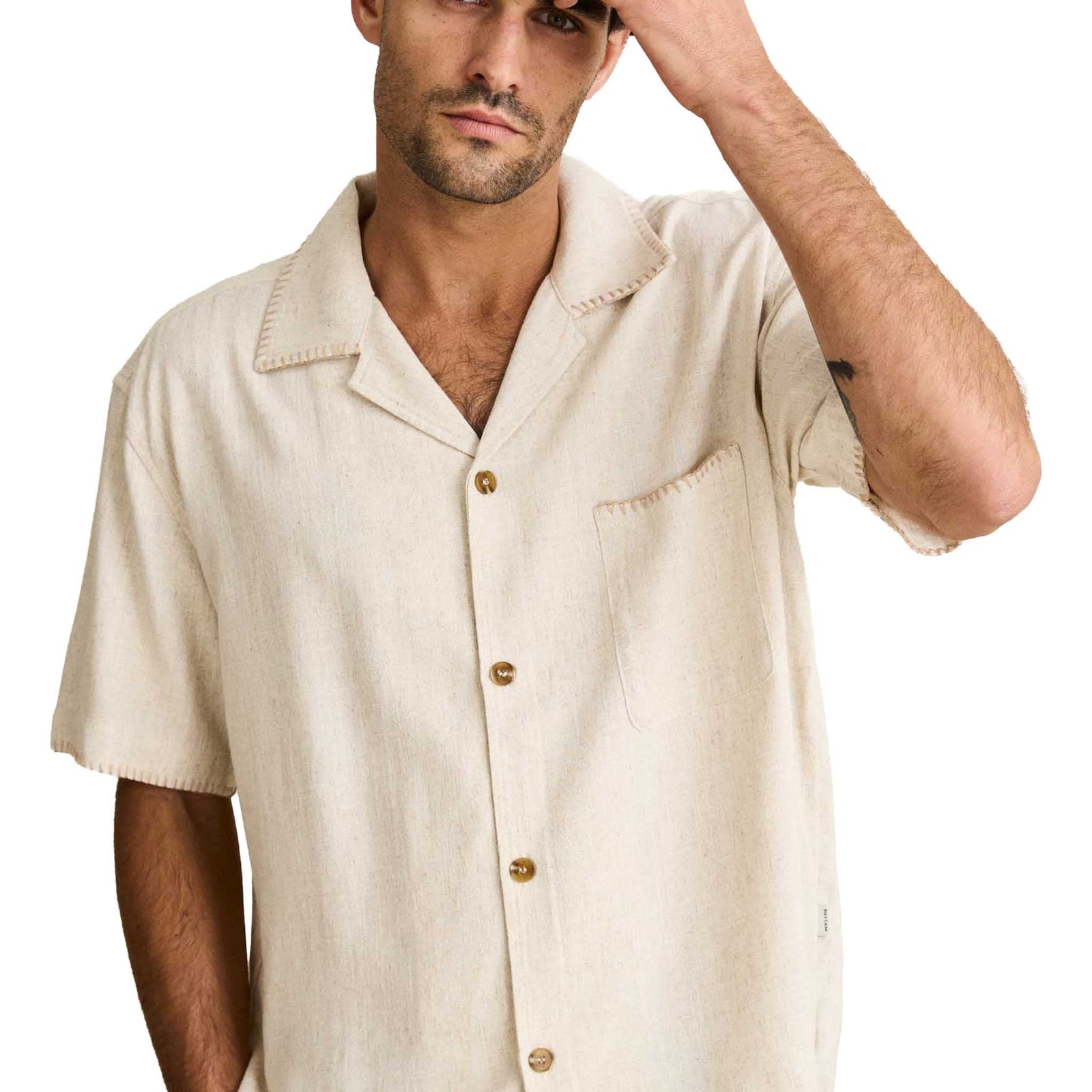 Relaxed Whip Stitch Shirt | Men's Rhythm Men's Shirts