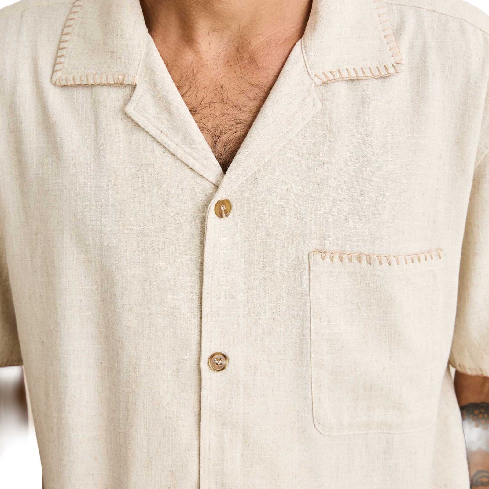 Relaxed Whip Stitch Shirt | Men's Rhythm Men's Shirts