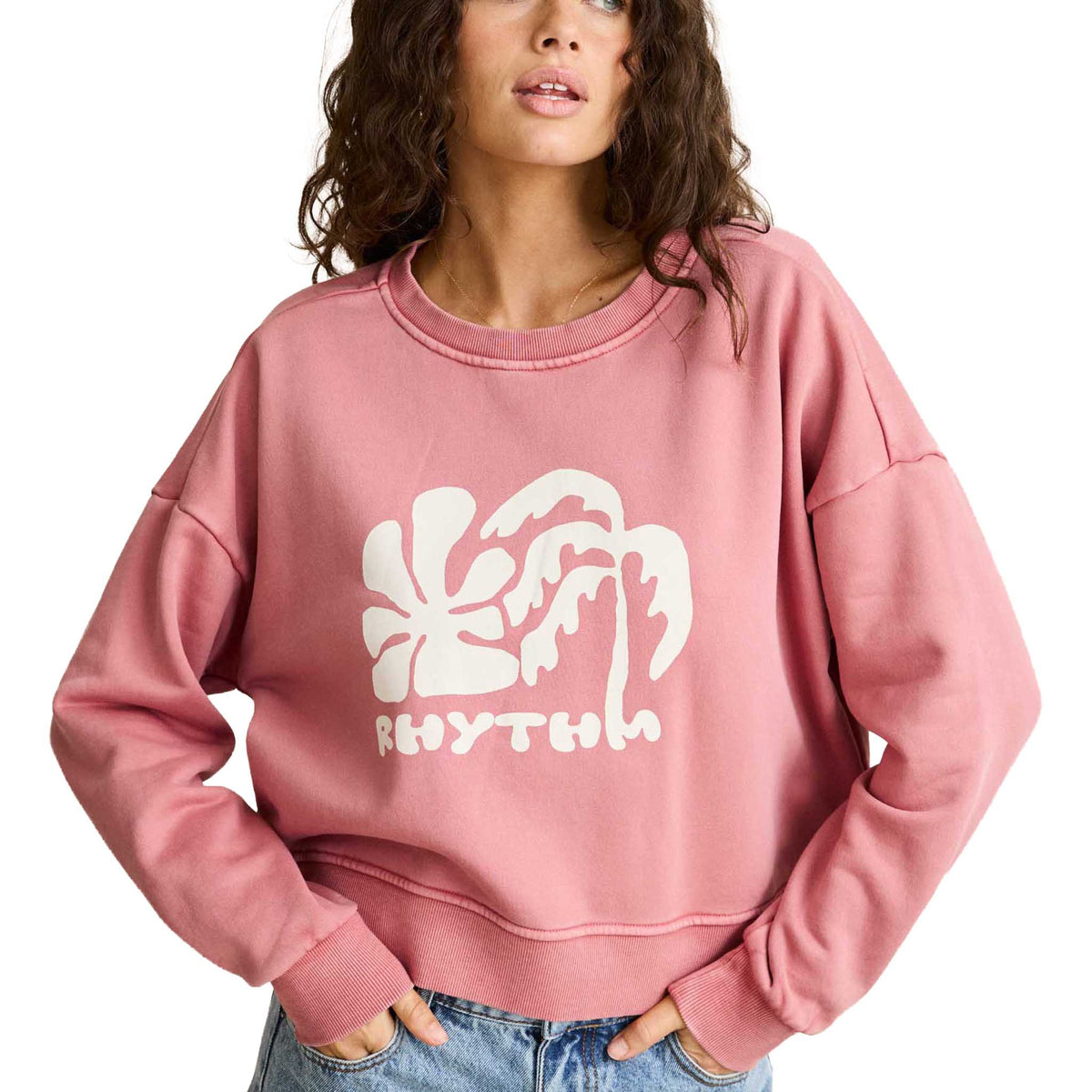 Sun And Palm Slouchy Fleece | Women's Rhythm Women's Jumpers