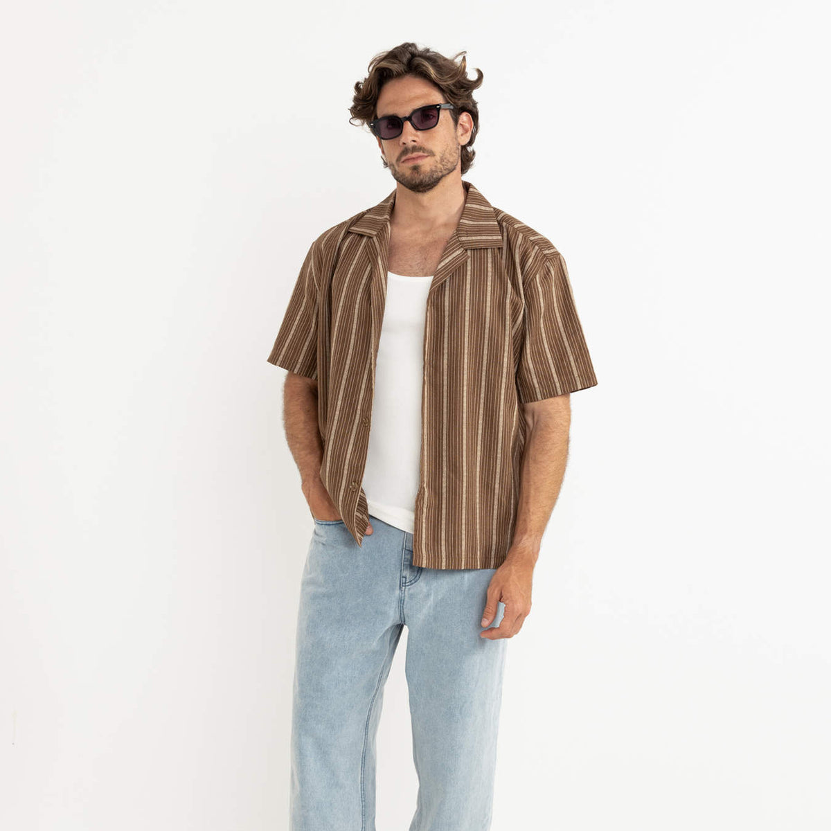 West Winds Stripe Shirt | Men's Rhythm Men's Shirts