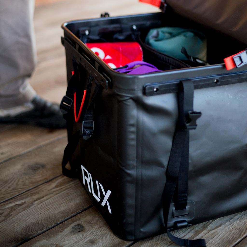 RUX 70L | Tri-Fold Lid RUX PK0122-70B Camp Storage Boxes 70L / Black
