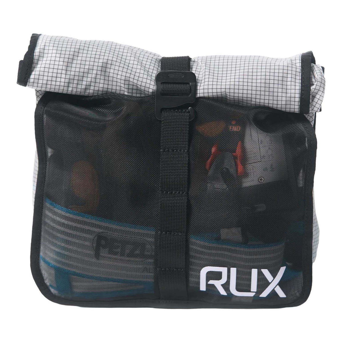 RUX Packing Pocket 2L Mesh RUX PK0824-A35M Camp Storage Bags 2L / White With Black Grid