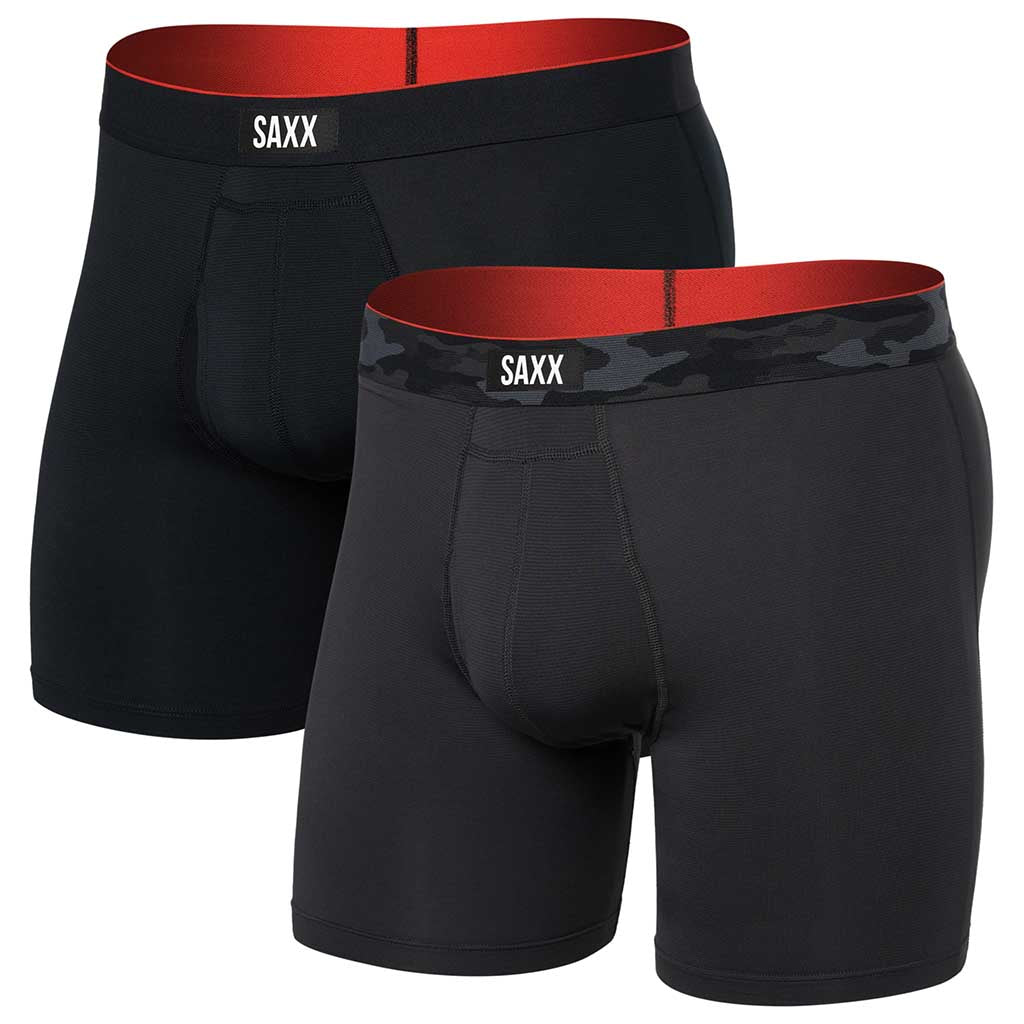 Multi-Sport Mesh Boxer Brief Fly 2 Pack