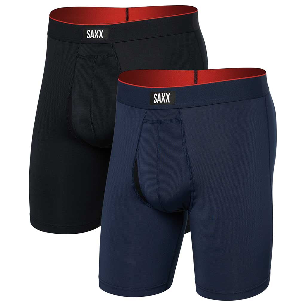 Multi-Sport Mesh Long Boxer Brief 2 Pack