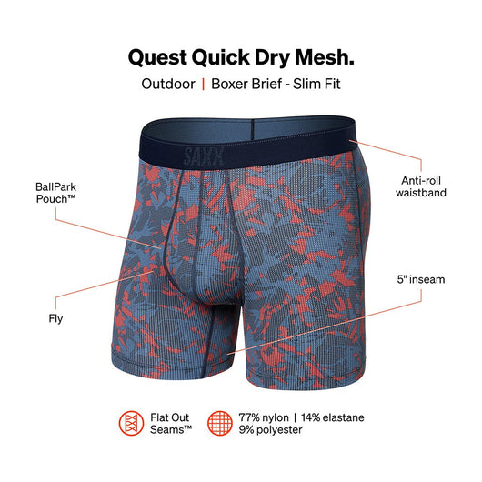 SAXX Underwear, Quest Boxer Brief Fly, Active Underwear