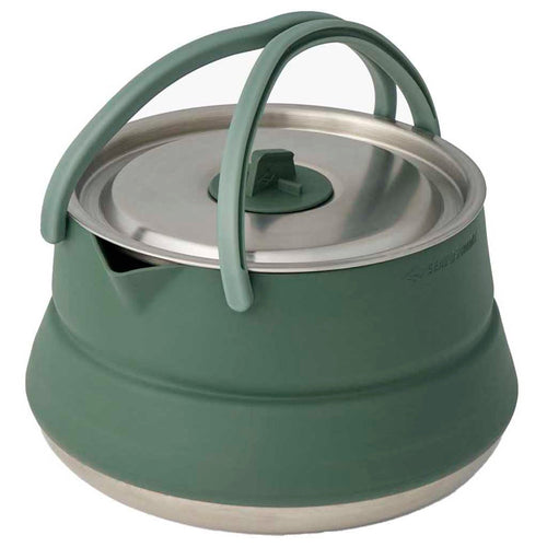 Detour Stainless Steel Collapsible Kettle Sea to Summit ACK026011-392001 Kettles 1.6L / Laurel Wreath/Stainless