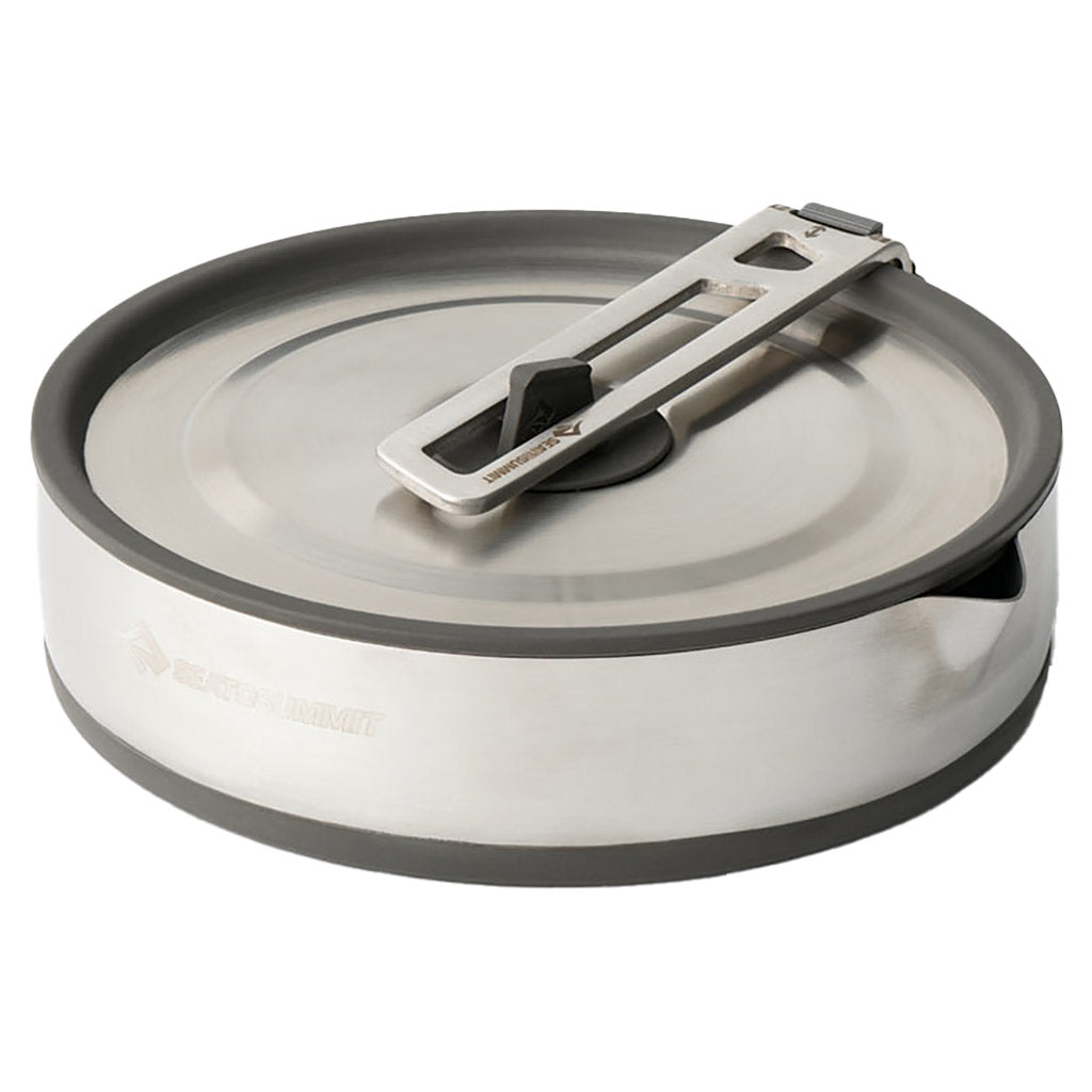 Detour Stainless Steel Collapsible Pouring Pot 1.8L Sea to Summit ACK026021-390101 Pots & Pans 1.8L / Black/Stainless