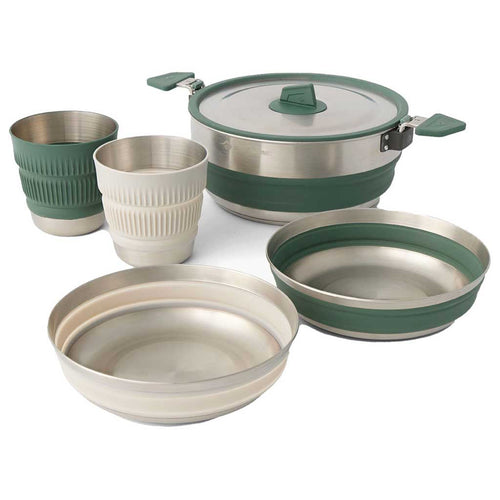 Detour Stainless Steel One Pot 3L Cook Set Sea to Summit ACK026031-122103 Camp Cook Sets 5 Piece / Multi