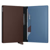 Bandwallet Matte Leather Secrid bma-steelblue-brown Wallets One Size / Steel Blue/Brown