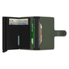 Miniwallet Matte Secrid mm-green-black Wallets One Size / Green/Black