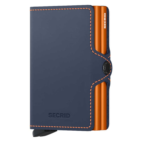 Twinwallet Matte Secrid tm-nightblue-orange Wallets One Size / Night Blue/Orange